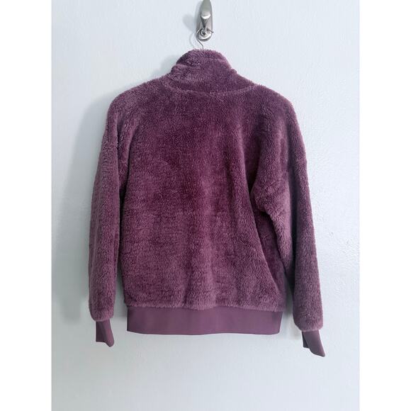 SPYDER new Bailey purple pink faux sherpa fluffy cozy Bailey full zip jacket - Picture 5 of 9